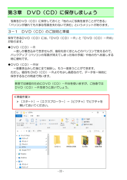 第3章 DVD（CD）に保存しましょう