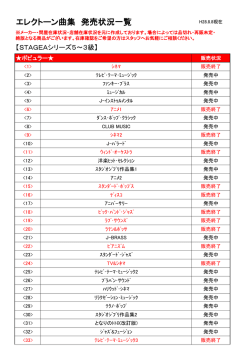 7-6級STAGEA楽譜発売状況