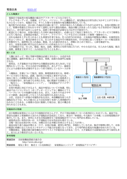 電器店員 D32307 どんな職業か 電器店で家庭用の電気機器の販売や