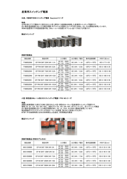 産業用スイッチング電源