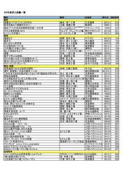 25年度受入図書一覧 読書は「アウトプット」が99％ 藤井 孝一∥著 三笠