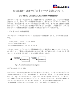 MetaEdit+ DSM のジェネレータ定義について