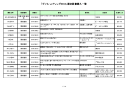 「ブックハンティング2012」選定図書購入一覧