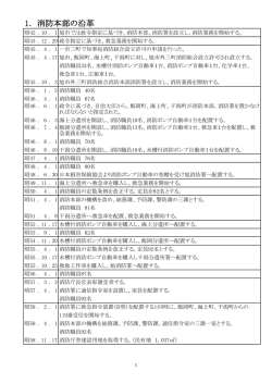 1． 消防本部の沿革