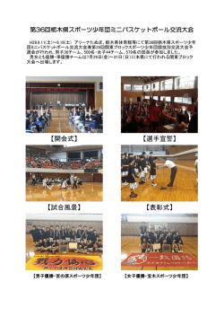 【開会式】 【選手宣誓】 【試合風景】 【表彰式】