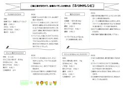 ご飯に混ぜるだけで、栄養のバランスが摂れる 『ふりかけレシピ』