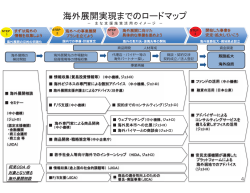海外展開実現までのロードマップ