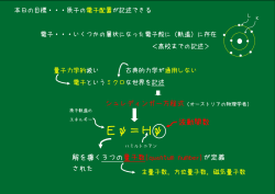 E&psi;＝H&psi;