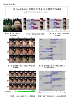 MR Face 映像における視覚特性を考慮した光学的整合性の実現
