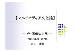 【マルチメディア文化論】