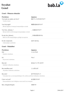 Genel (Portekizce-Japonca)