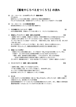 『翼竜やじろべえをつくろう』の流れ