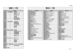 種目コード表 （PDF/33KB）