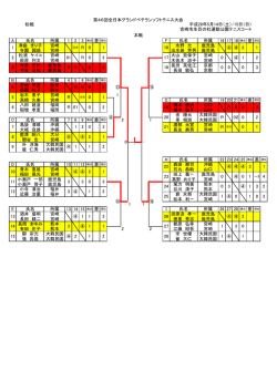 松組 第46回全日本グランドベテランソフトテニス大会 平成28年5月14日