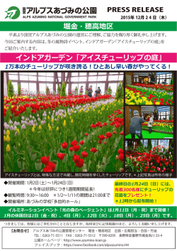 アイスチューリップの庭 - 国営アルプスあづみの公園