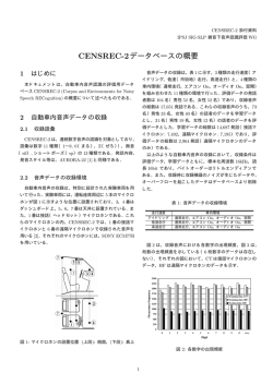 CENSREC-2データ説明書（pdfファイル）