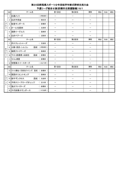 組合せ - 群馬県スポーツ協会