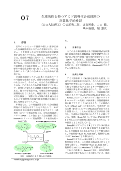 生理活性を持つアミド誘導体合成経路の 計算化学的検証 - J