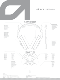 MIXAMPTM M80 A40 TR HEADSET