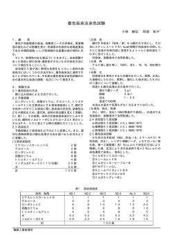 着色抜染法染色試験 - 茨城県工業技術センター