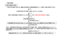 行政手続法!