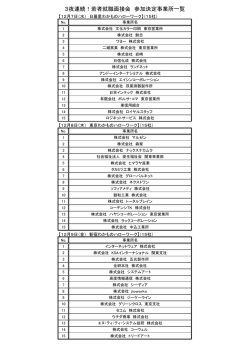 3夜連続！若者就職面接会 参加決定事業所一覧