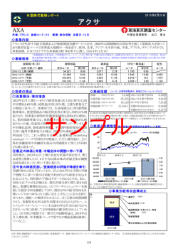 アクサ - 東海東京証券