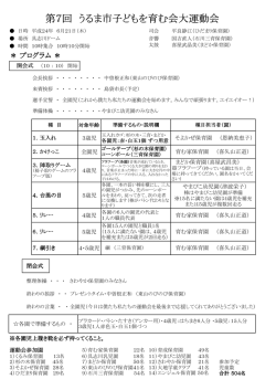 第7回 うるま市子どもを育む会大運動会