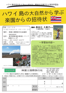 楽園からの招待状 - 富士国際旅行社