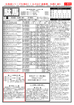 橡 競馬新聞「駄馬」