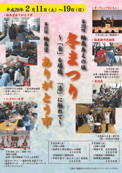 第29回輪島あえの風冬まつりのご案内（PDF）