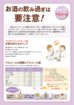 お酒の飲み過ぎは