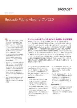 Brocade Fabric Visionテクノロジ・データ・シート