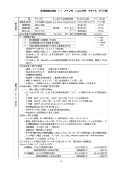 水道料金の調査 1－7 アメリカ・フロリダ州・マイアミ・デイド郡 16