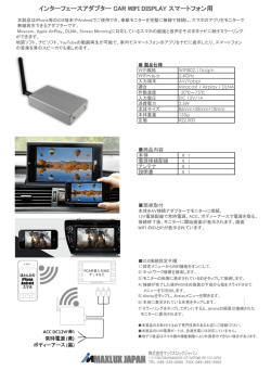 インターフェイスCar WiFi Display