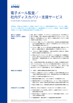 電子メール監査／ 社内ディスカバリ－支援サービス
