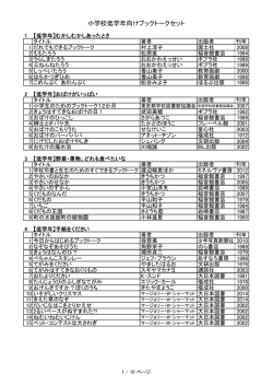 ブックトークセット一覧はこちら