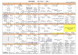 部屋別利用調整表 平成27年3月分 【 体育室 】