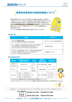 トピック - ボーケン品質評価機構