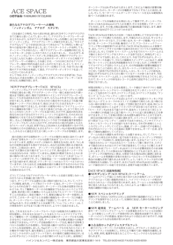Ace space のカタログはこちら