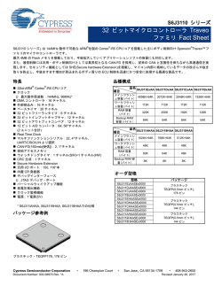(サイプレス) 製品に関する情報が記載されております。