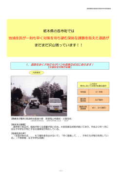 栃木県の各市町から見た道路の課題／内訳（PDF 99.5KB）