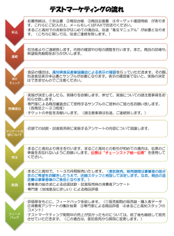 テストマーケティングの流れ