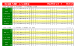 朽網駅～北九州空港線 平成25年12月1日 平成25年12月1日～12月31日