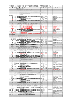 JICF 2015年レースカレンダー 更新 2015.01.29