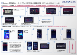 Bluetooth携帯端末とカーウイングスナビ（EV専用）の初期設定手順