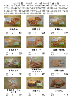 秋川牧園 冷凍肉 山口県山口市仁保下郷