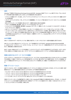 Attribute Exchange Format (AXF)