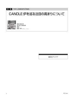 CANDLE 炉を巡る注目の高まりについて - CRINES
