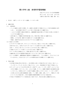 H27小体5年 ティーボール